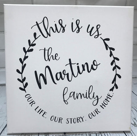 This Is Us - Personalized wall hanging