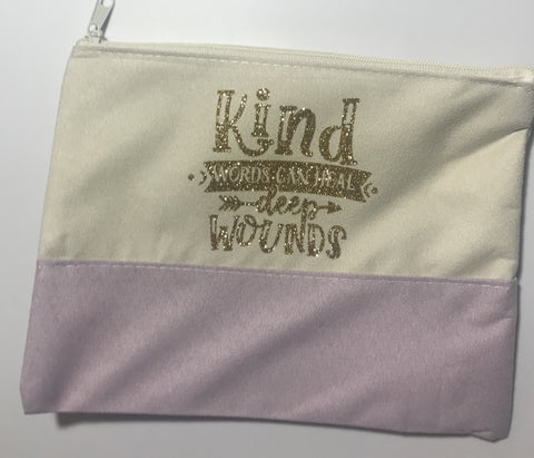 KINDNESS Matters Collection **NEW** "Kind Words can heal deep wounds" in light purple/cream with gold writing